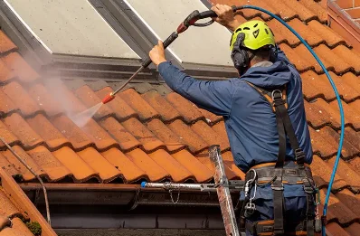 Démoussage et hydrofuge de toiture à Médavy